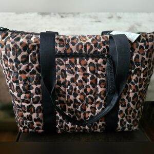Kate Spade Camden Spotted Leopard Quilted XL Tote Purse NWT